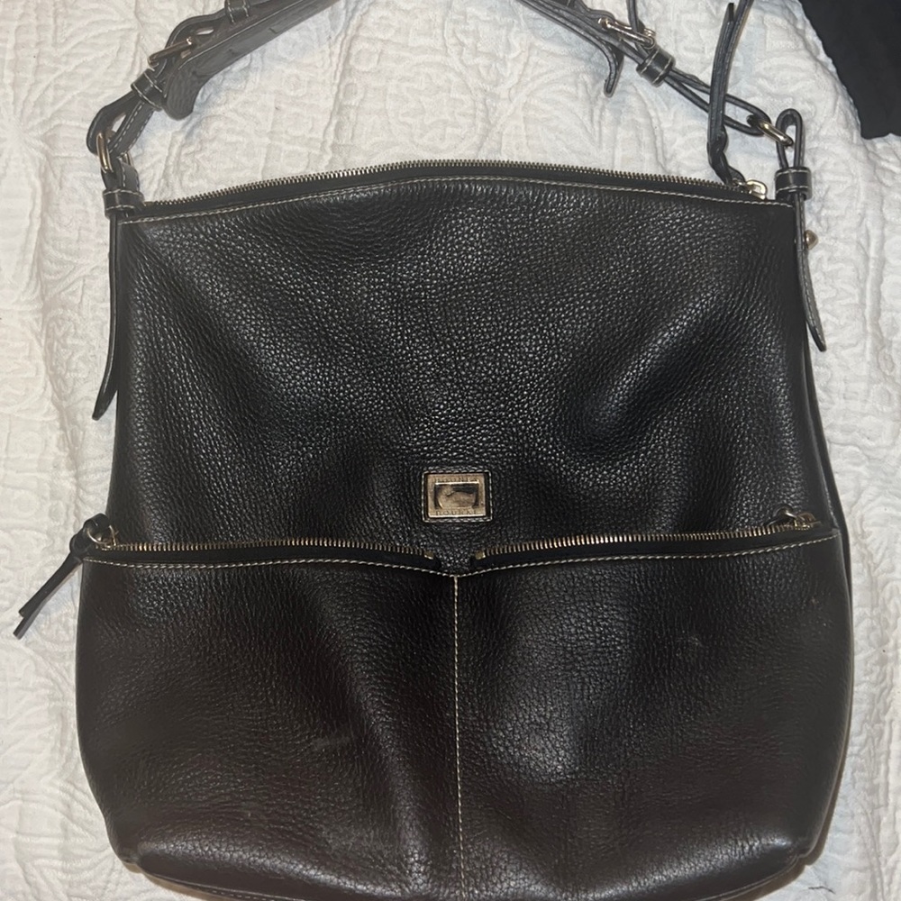Dooney and Burke black leather bag.